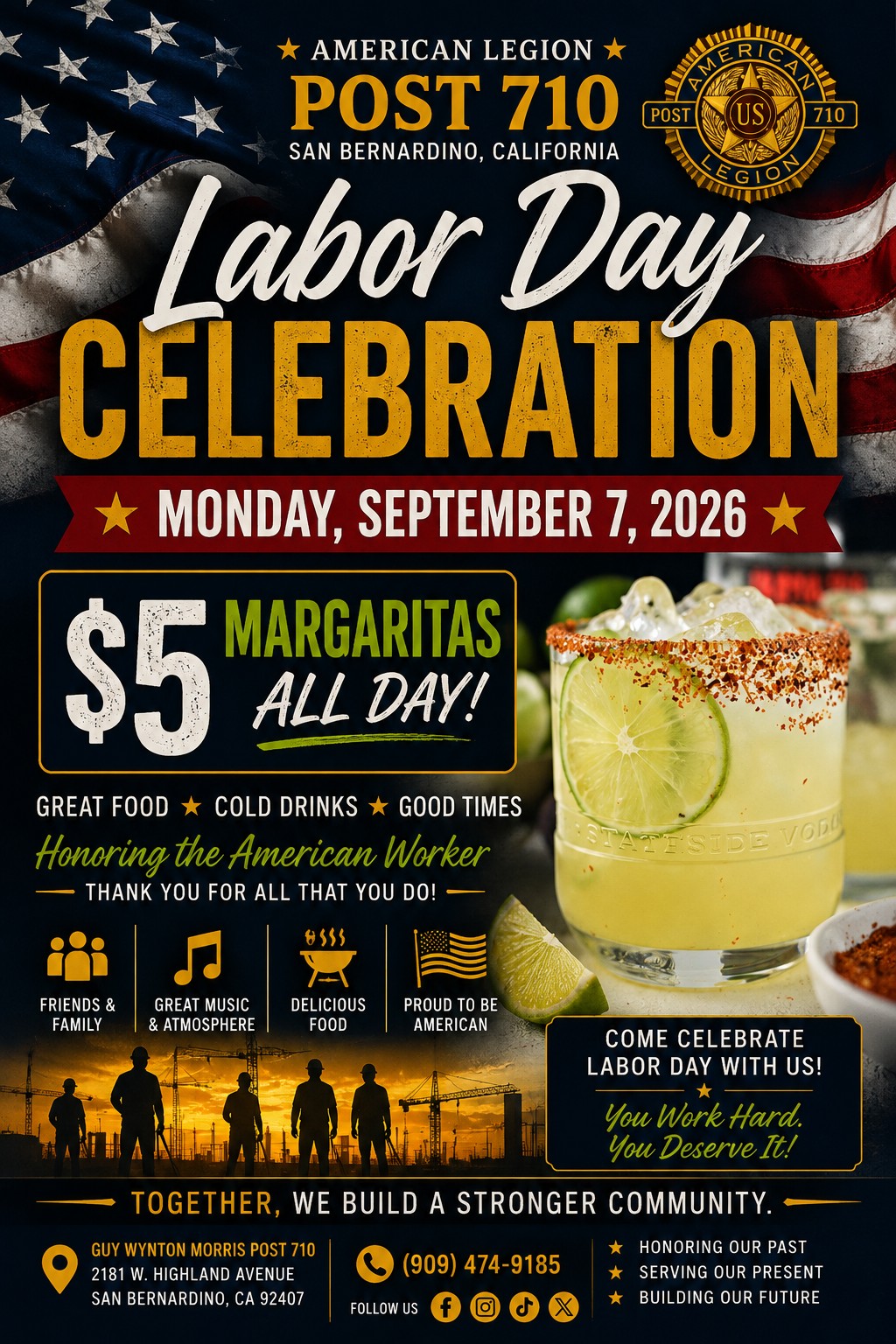 Post 710 Labor Day Celebration Flyer